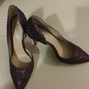 Gianni Bini Maroon Jewel Heels